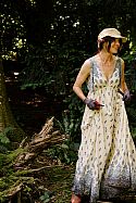 Tasha in the ancient woodland with her favourite Niwaki Utility Scissors