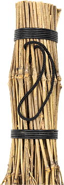 Bamboo Hand Broom (handle detail)