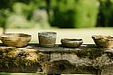 A selection of Tasha’s handmade kenzan bowls
