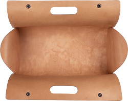 Niwaki Leather Tool Bag (Top open view)