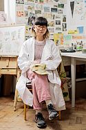 Japanese illustrator Natsko Seki at her studio in London