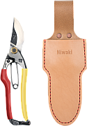Tobisho A-Type Secateurs • Std 8" + Single Leather Holster