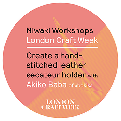 Niwaki Workshops: Create A Hand-Stitched Leather Secateur Holder