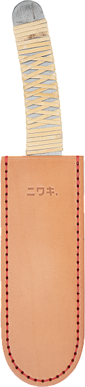 Niwaki Rattan Kiridashi Knife + Leather Sheath