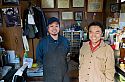Yasuhito (right) and his son Daiki (left) who now runs the family business
