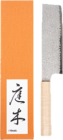 Hamon Damascus Knife • Nakiri 165mm + Box