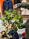 Wreath making at Niwaki HQ - the finished creation