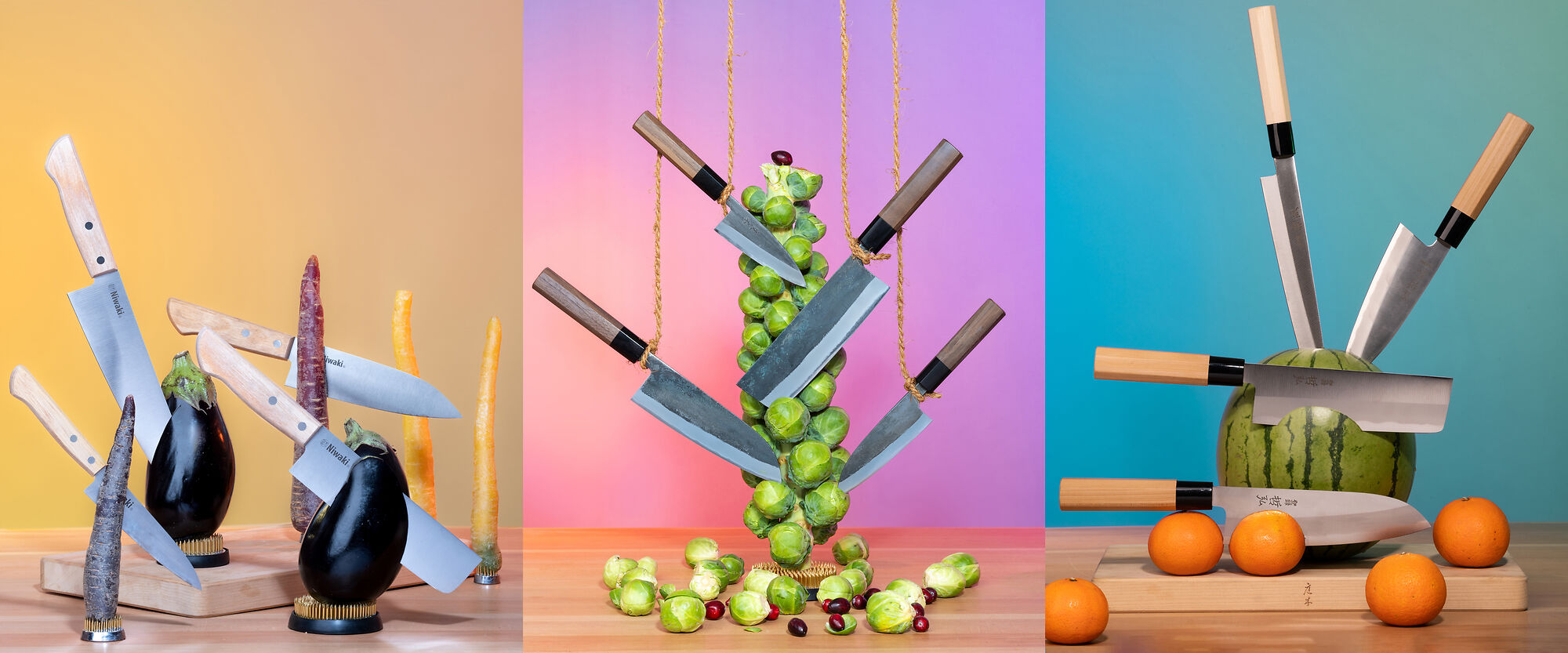 Perfectly balanced Japanese kitchen knives