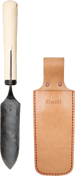 Niwaki Forged Hori Hori + Leather Holster