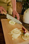 Hamon Damascus Knife