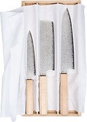 Niwaki Hamon Damascus Knife Set