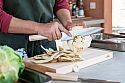 Niwaki Kiri Knife Santoku with Hinoki Chopping Board
