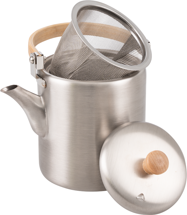 Aizawa Stainless Steel Teapot from Black Piment, Japan