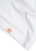 Niwaki White T Shirt • Rear Hem Hanko Detail