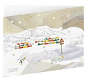 Northern Lights Christmas Card (reverse)