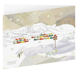 Northern Lights Christmas Card (reverse)