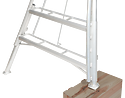 Niwaki Tripod Ladder Adjustable Leg Detail