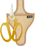 Niwaki Sakagen Flower Scissors • 180mm • Yellow + Canvas Holster
