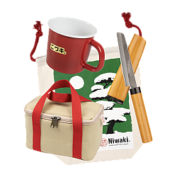 Homeware Gift Set • Fruit Knife + Lunch Bag + Enamel Mug