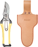 Niwaki GR Pro Secateurs • Large + Single Leather Holster • Large
