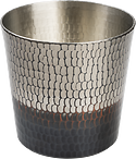 Hand Hammered Copper Tumbler Black/Tin