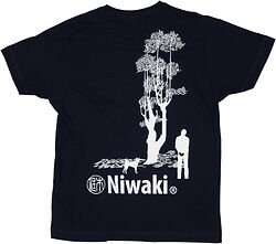 The back of the Navy Blue Niwaki T-Shirt