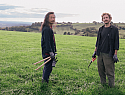 Je Ahn and Tom Massey taking in the view from their new patch in Somerset