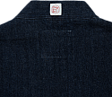 Niwaki Kojima Jacket Shiromimi 13 oz denim (neck detail)