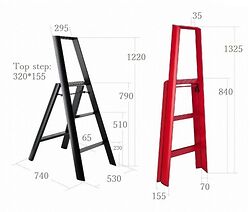 Lucano 3 Step Dimensions