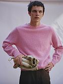 Niwaki Mens Suedehead Jumper in Ballerina Pink