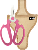 Niwaki Sakagen Flower Scissors • 180mm • Pink + Canvas Holster