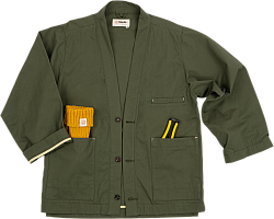 Niwaki Engei Garden Jacket • Green Twill • Extra Small