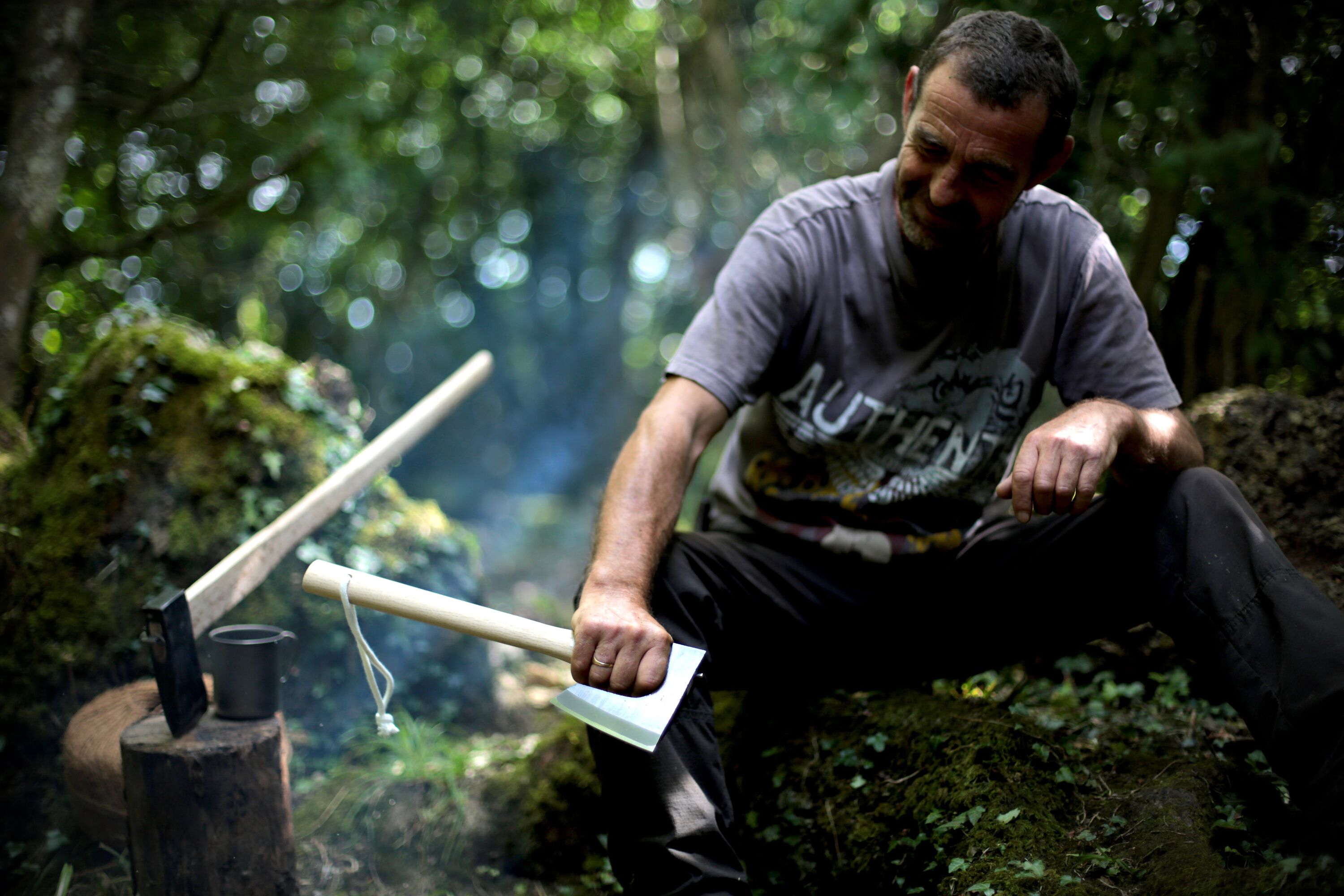 Bill with his Higashigata Hatchet