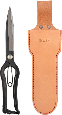 Sentei Topiary Clippers + Long Leather Holster