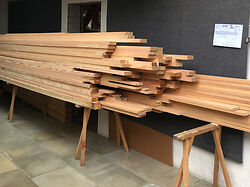 How it started: Douglas fir awaiting installation