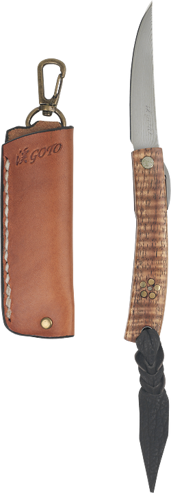 Goto Damascus Higo Knife