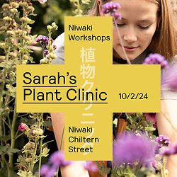 Niwaki Workshop: Sarah’s Plant Clinic (Deposit) • Sat 10th Feb 12-2pm