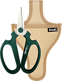 Niwaki Sakagen Flower Scissors • 180mm • Moss Green + Canvas Holster