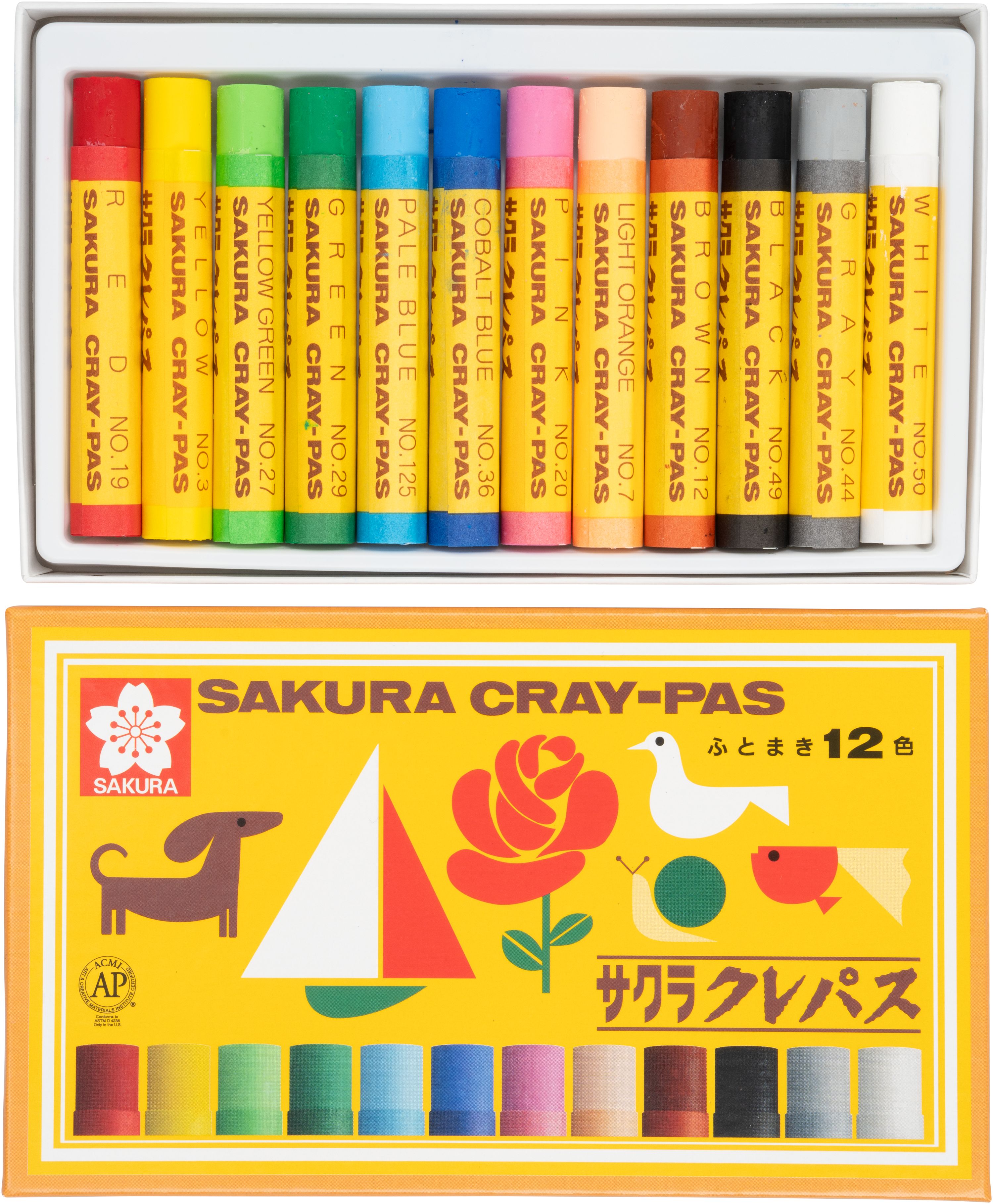 Sakura CrayPas Japanese Crayons Niwaki